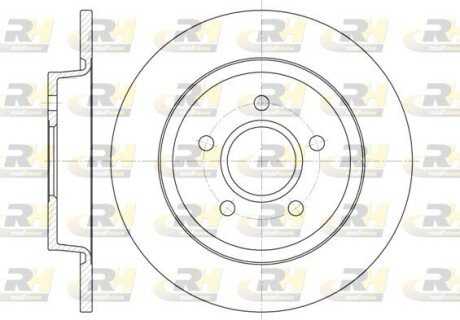 Задний тормозной диск roadhouse 671200 на Форд Фокус 2