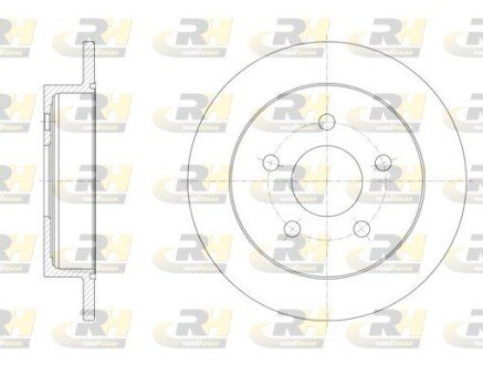 Задній гальмівний (тормозний) диск roadhouse 671900