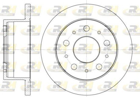 Задній гальмівний (тормозний) диск roadhouse 674100