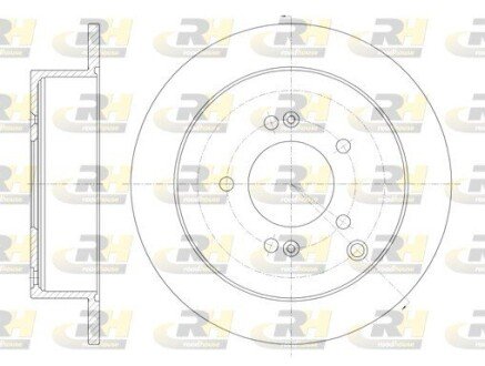 Задний тормозной диск roadhouse 675600 на Киа Спортейдж 3