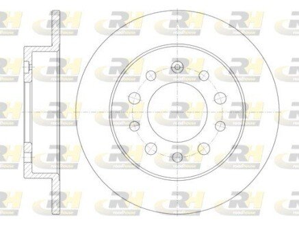 Задній гальмівний (тормозний) диск roadhouse 676200