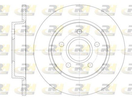 Задний тормозной диск roadhouse 684600 на Форд Фокус 2