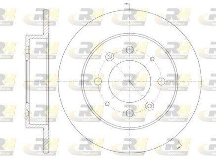 Задній гальмівний (тормозний) диск roadhouse 687400