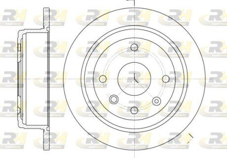 Задній гальмівний (тормозний) диск roadhouse 687600