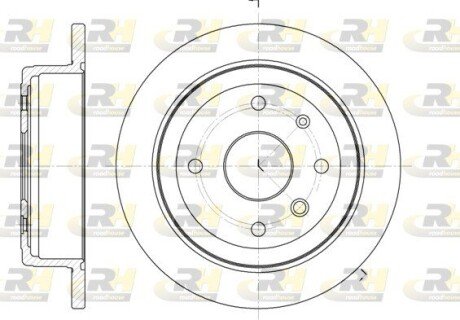 Задній гальмівний (тормозний) диск roadhouse 687700