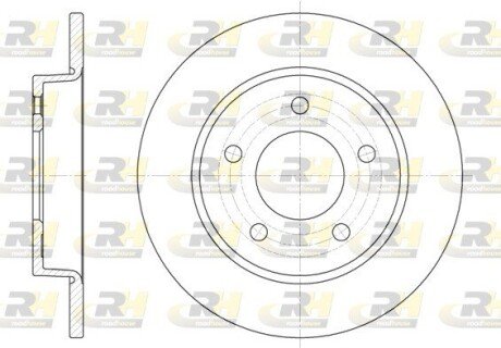 Задний тормозной диск roadhouse 690600 на Мазда 3 bk