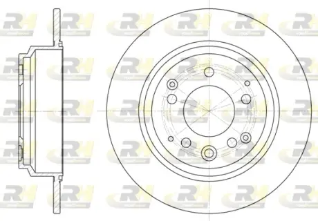 Задній гальмівний (тормозний) диск Roadhouse 692200