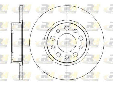 Задній гальмівний (тормозний) диск roadhouse 696700