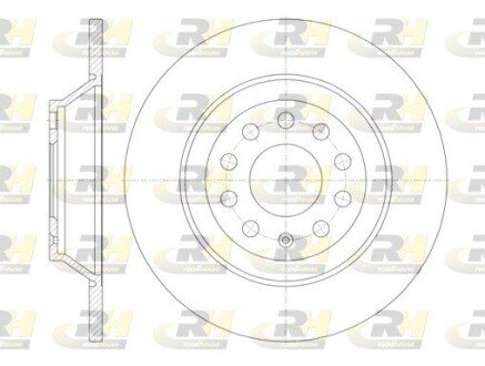 Задній гальмівний (тормозний) диск roadhouse 696900