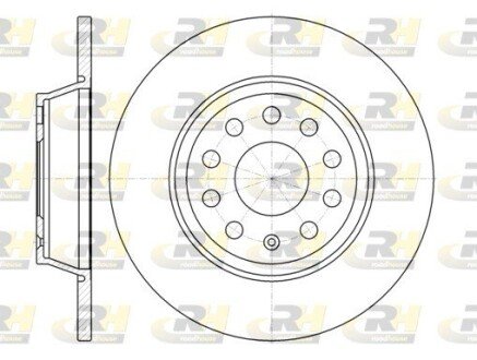 Задний тормозной диск roadhouse 697300 на Фольксваген Тигуан