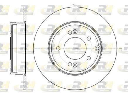 Задній гальмівний (тормозний) диск roadhouse 698900