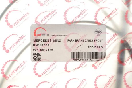 Трос ручних гальм rotweiss RW42008