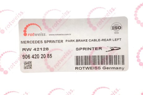 Трос ручних гальм rotweiss RW42128