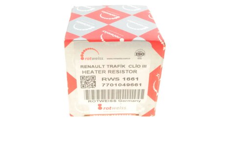 Резистор вентилятора rotweiss RWS1661