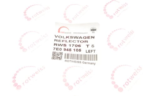 Отражатель бампера rotweiss RWS1706