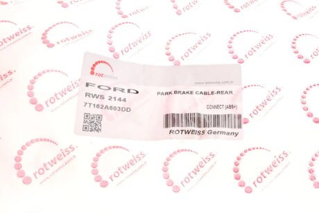 Трос ручника rotweiss RWS2144