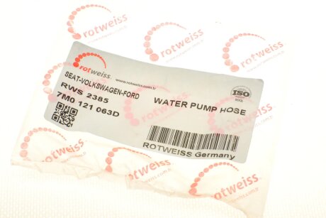 Патрубок системи охолодження rotweiss RWS2385