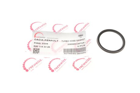 Прокладка патрубка інтеркулера rotweiss RWS2506