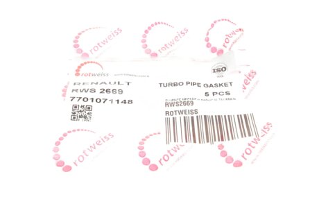 Прокладка патрубка інтеркулера rotweiss RWS2669
