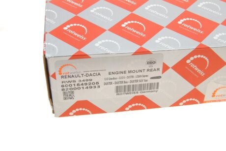 Опора кпп rotweiss RWS3499