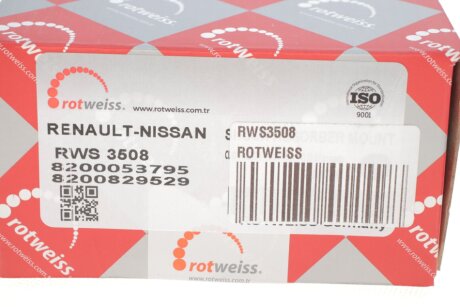 Опора амортизатора rotweiss RWS3508