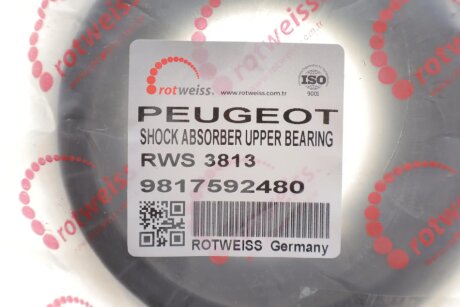 Підшипник опори амортизаційної стійки rotweiss RWS3813