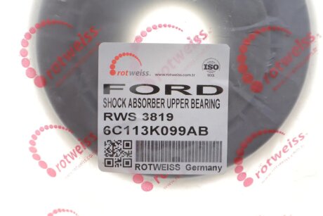 Підшипник опори амортизаційної стійки rotweiss RWS3819