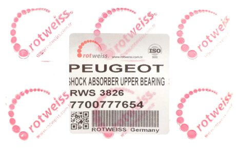 Підшипник опори амортизаційної стійки rotweiss RWS3826