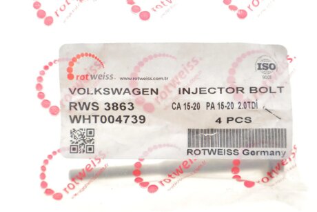 Болт кріплення форсунки rotweiss RWS3863