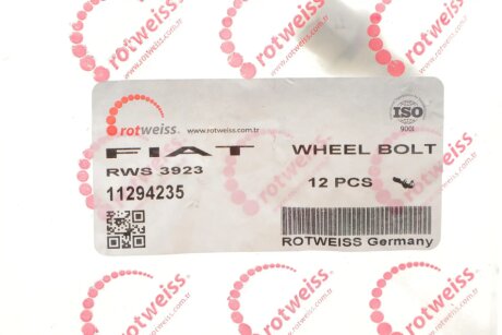 Болт колеса rotweiss RWS3923
