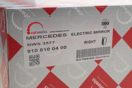 Дзеркало, праве rotweiss RWS3577