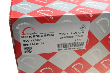 Ліхтар (фара) заднього ходу rotweiss RW82037