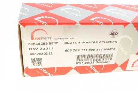 Главный цилиндр сцепления rotweiss RW29011