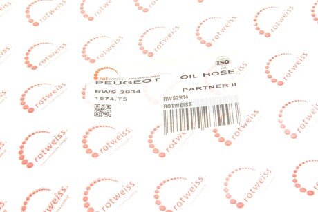 Комплект трубок паливної системи rotweiss RWS2934