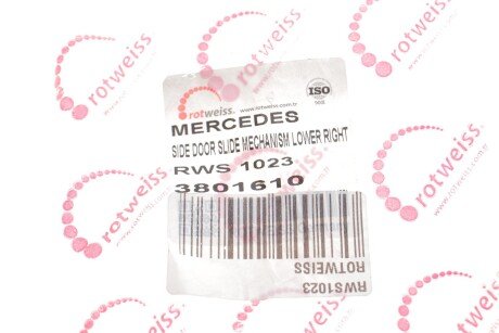 Направляюча ролика дверей rotweiss RWS1023