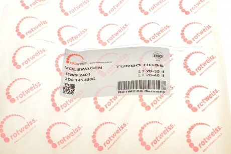 Патрубок интеркулера (турбины) rotweiss RWS2401