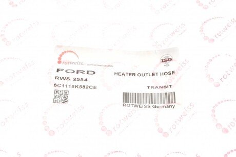 Патрубок інтеркулера (турбіни) rotweiss RWS2554