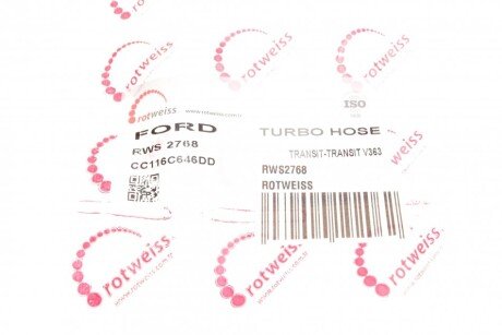 Патрубок інтеркулера (турбіни) rotweiss RWS2768