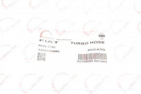 Патрубок інтеркулера (турбіни) rotweiss RWS2790