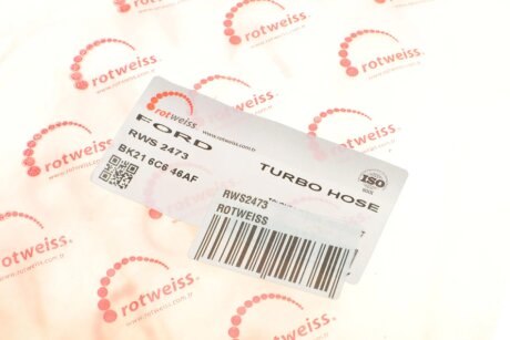 Патрубок интеркулера (турбины) rotweiss RWS2473