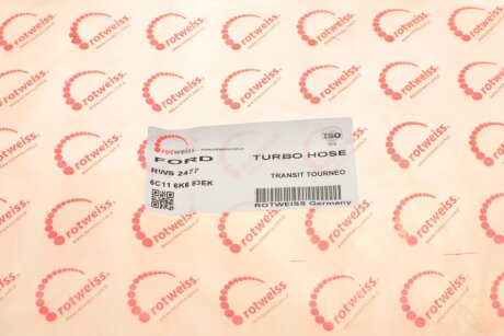 Патрубок интеркулера (турбины) rotweiss RWS2477