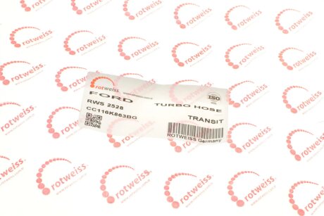 Патрубок інтеркулера (турбіни) rotweiss RWS2528