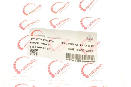 Патрубок интеркулера (турбины) rotweiss RWS2547