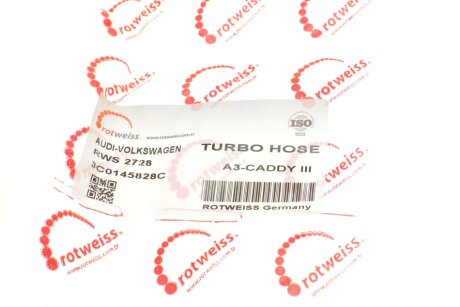 Патрубок інтеркулера (турбіни) rotweiss RWS2728