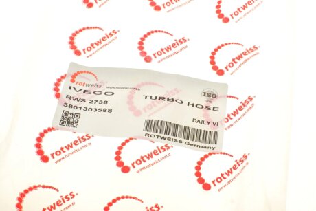 Патрубок інтеркулера (турбіни) rotweiss RWS2738