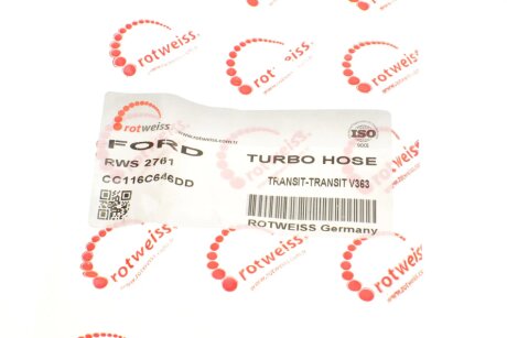 Патрубок интеркулера (турбины) rotweiss RWS2761