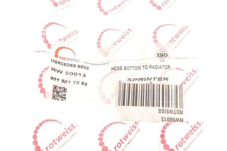 Патрубок системи охолодження rotweiss RW50013