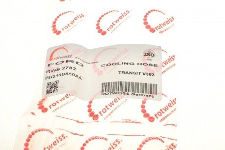 Патрубок системи охолодження rotweiss RWS2782