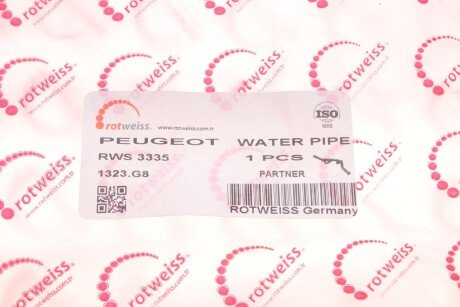 Патрубок системи охолодження rotweiss RWS3335