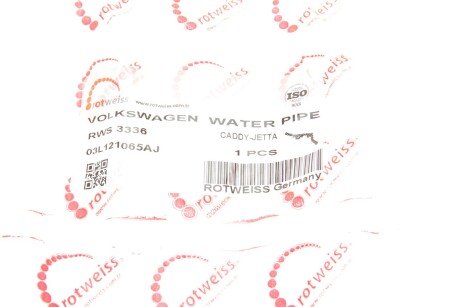 Патрубок системи охолодження rotweiss RWS3336